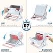 Cat Litter Box Large Kitty Hooded Tray Semi Automatic Toilet Pet Furniture Training Pink