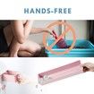 Cat Litter Box Large Kitty Hooded Tray Semi Automatic Toilet Pet Furniture Training Pink