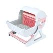 Cat Litter Box Large Kitty Hooded Tray Semi Automatic Toilet Pet Furniture Training Pink