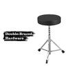 Melodic 5 Piece Drum Kit for Children Kids w/ Kick Pedal Cymbals Stool Drumsticks Red 