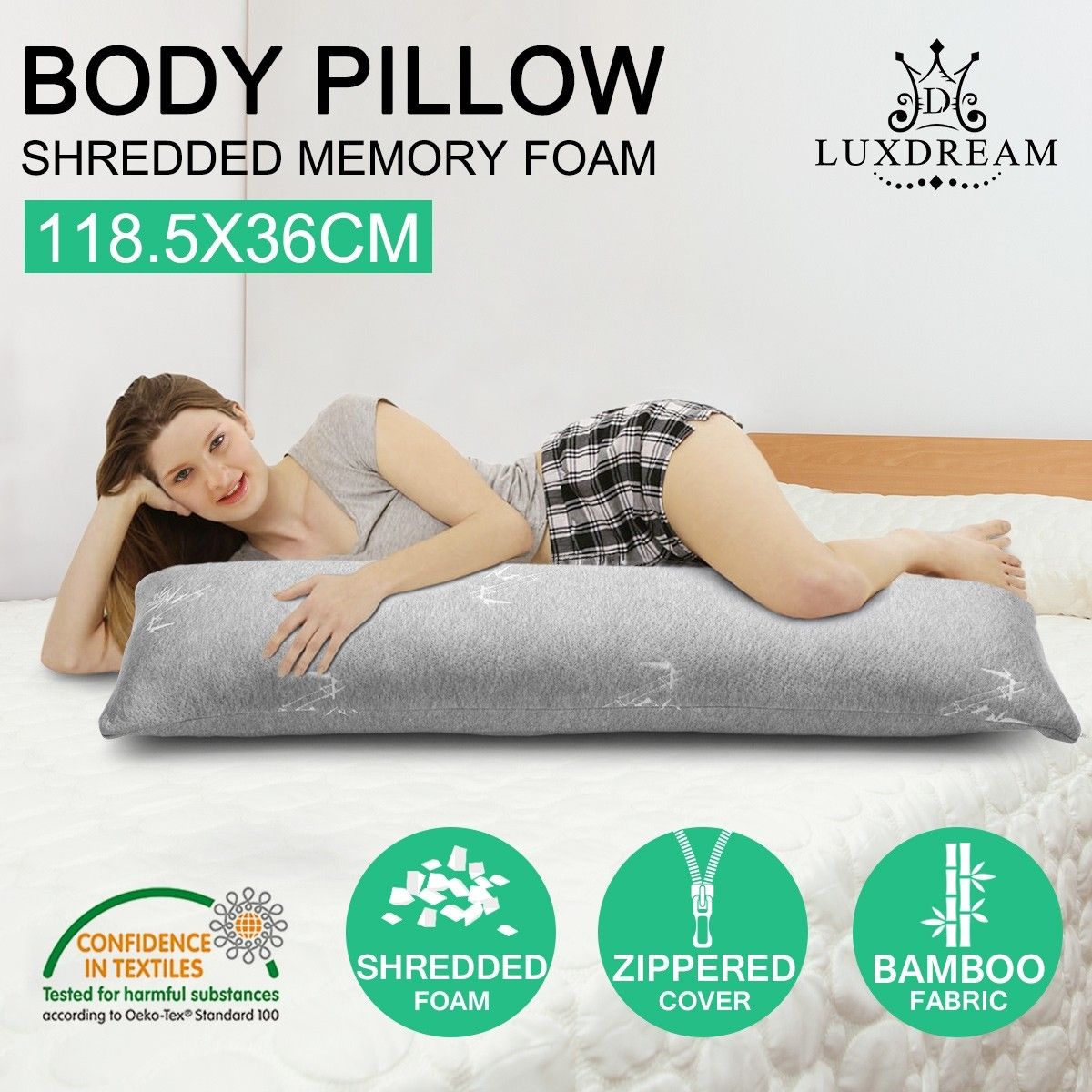 shredded memory foam pillow