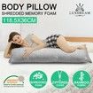 Luxdream Shredded Memory Foam Body Pillow Support Long Pillow with Bamboo Cover
