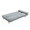 188cm Fabric Sofa Bed Set 3 Seater Lounge Couch Recliner with Cup Holders Light Grey