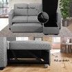 Sofa Bed Lounge Set Futon Couch 3 Seater Storage Chaise Corner Light Grey