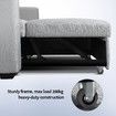 Sofa Bed Lounge Set Futon Couch 3 Seater Storage Chaise Corner Light Grey