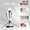 10.2 Inch Ring Light with Stand Compatible with iPad iPhone Android