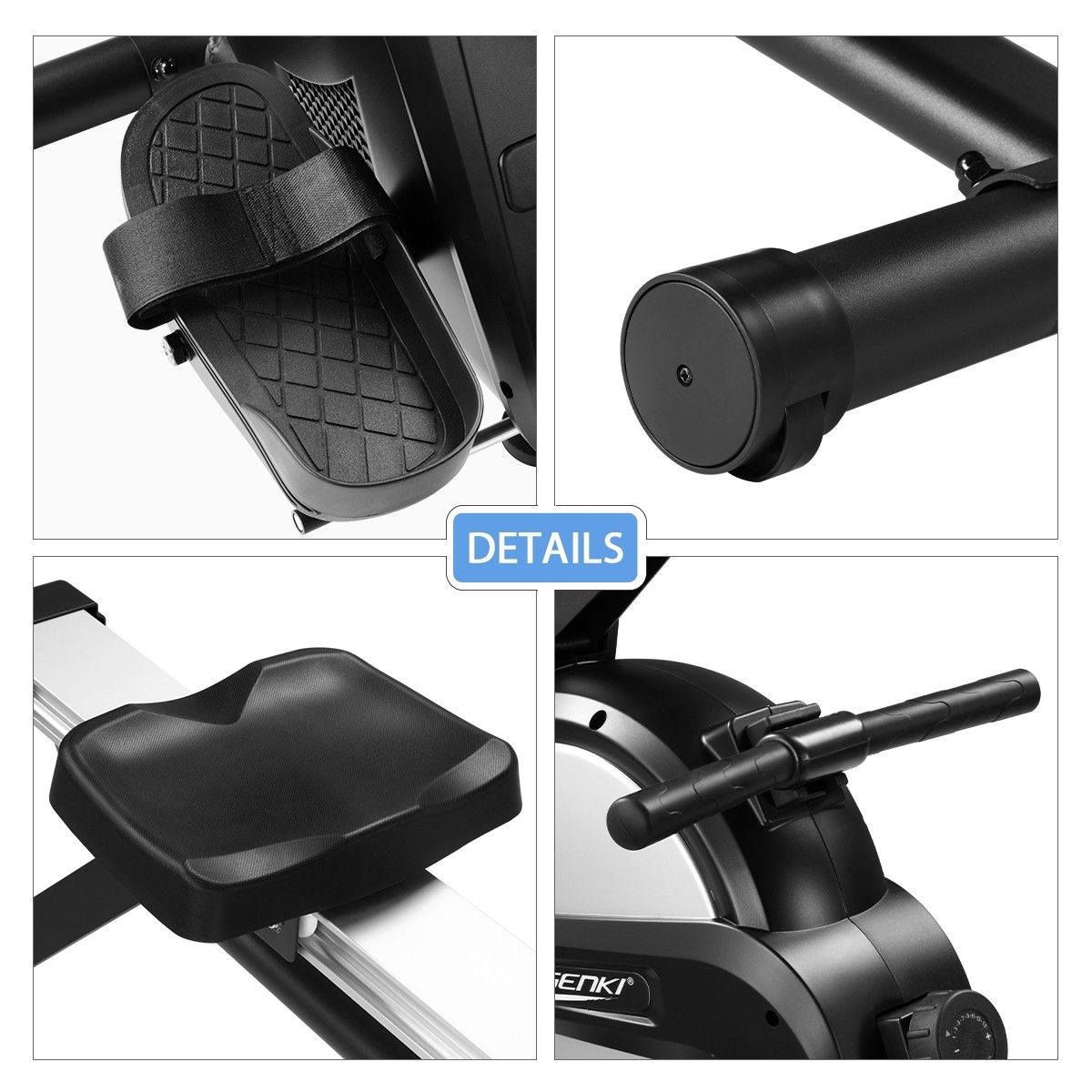 Genki Magnetic Rowing Machine Home Gym Exercise Equipment Rower Workout ...
