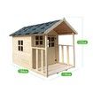 Wooden Cubby House for Kids Children Outdoor Playhouse with Flooring