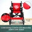 Electric Wheelchair Motorised Folding Mobility Scooter Lightweight Powerchair Red