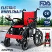 Electric Wheelchair Motorised Folding Mobility Scooter Lightweight Powerchair Red