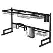 Multifunctional Kitchen Over Sink Dish Drying Rack Stainless Steel Storage Shelf Organiser