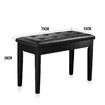 Melodic Wood Duet Piano Bench Keyboard Stool Seat with Storage
