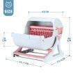 Cat Litter Box Large Kitty Hooded Tray Semi Automatic Toilet Pet Furniture Training Pink