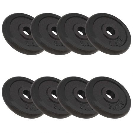 Weight Plates 8 pcs 20 kg Cast Iron