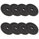 Weight Plates 8 pcs 20 kg Cast Iron