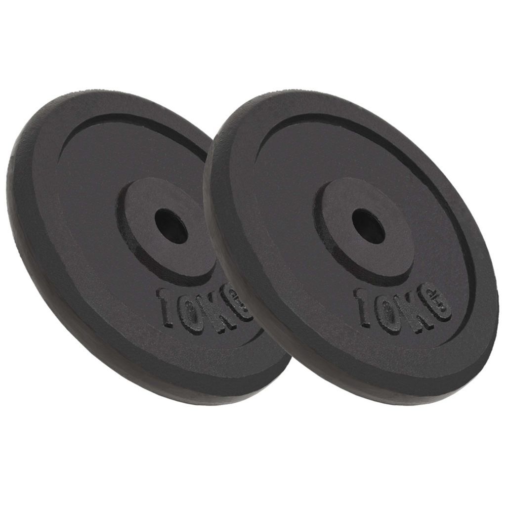 Weight Plates 2 pcs 20 kg Cast Iron