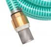 Suction Hose with Brass Connectors 4 m 25 mm Green