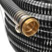 Suction Hose with Brass Connectors 7 m 25 mm Black