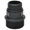 Suction Hose with Connectors 10 m 22 mm Black