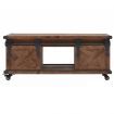 Coffee Table Solid Fir Wood 91x51x38 cm Brown