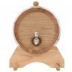 Wine Barrel with Tap Solid Oak Wood 6 L