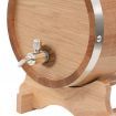 Wine Barrel with Tap Solid Oak Wood 12 L