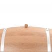 Wine Barrel with Tap Solid Oak Wood 35 L