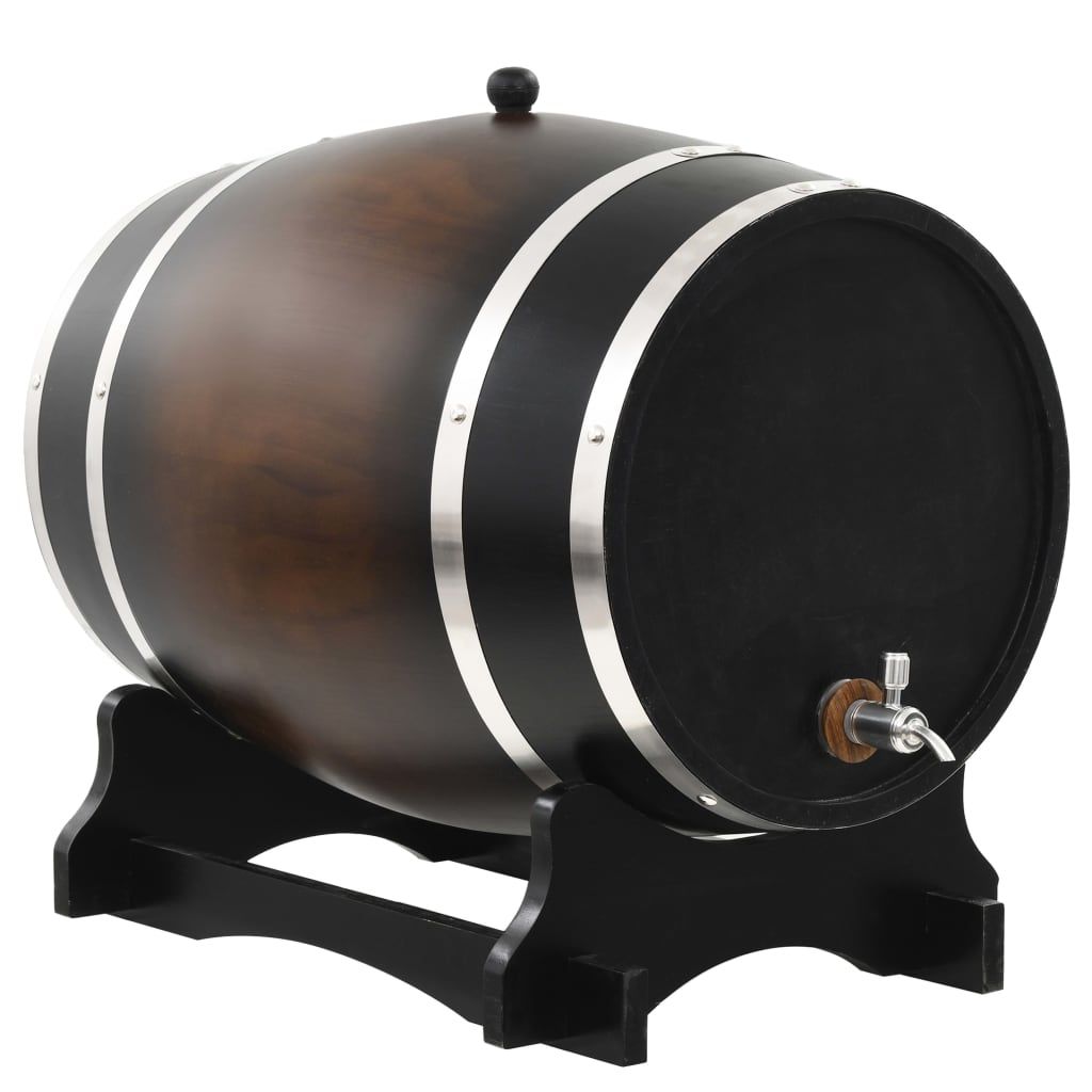 Wine Barrel with Tap Solid Pinewood 35 L