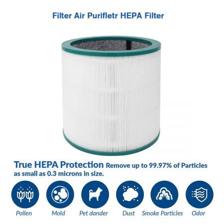 HEPA Replacement Air Filter Purifier for Dyson Pure Cool Link TP01, TP02, TP03, BP01, Compare to Part 968126-03