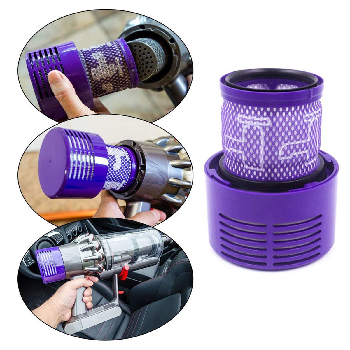 (3 Packs) HEPA Replacement V10 Filters Compatible with Dyson V10