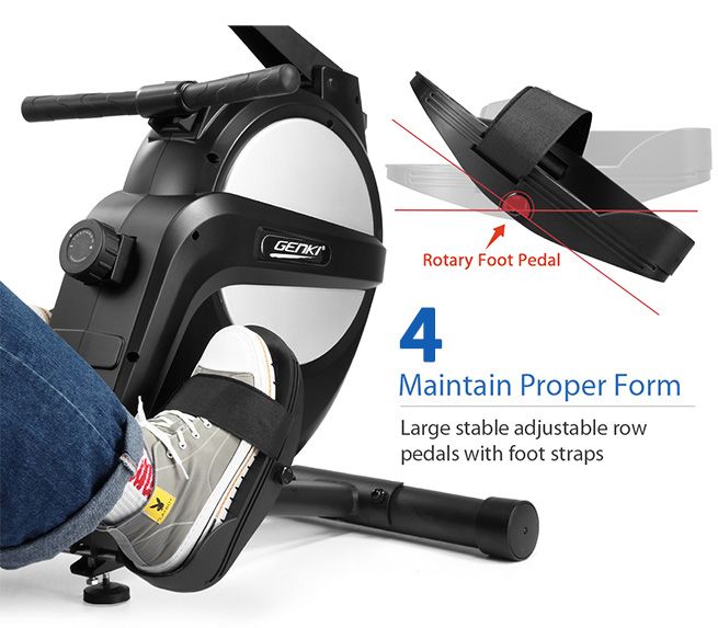 Genki Rowing Machine Home Gym Exercise Equipment Rower Workout