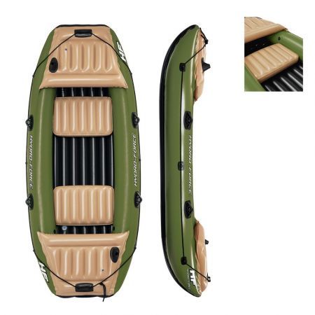 Bestway Inflatable Raft Neva III Inflatable Kayak Fishing Boat 3.16m x 1.24m