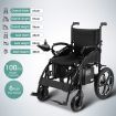 Electric Wheelchair Motorised Folding Mobility Scooter Lightweight Powerchair Black