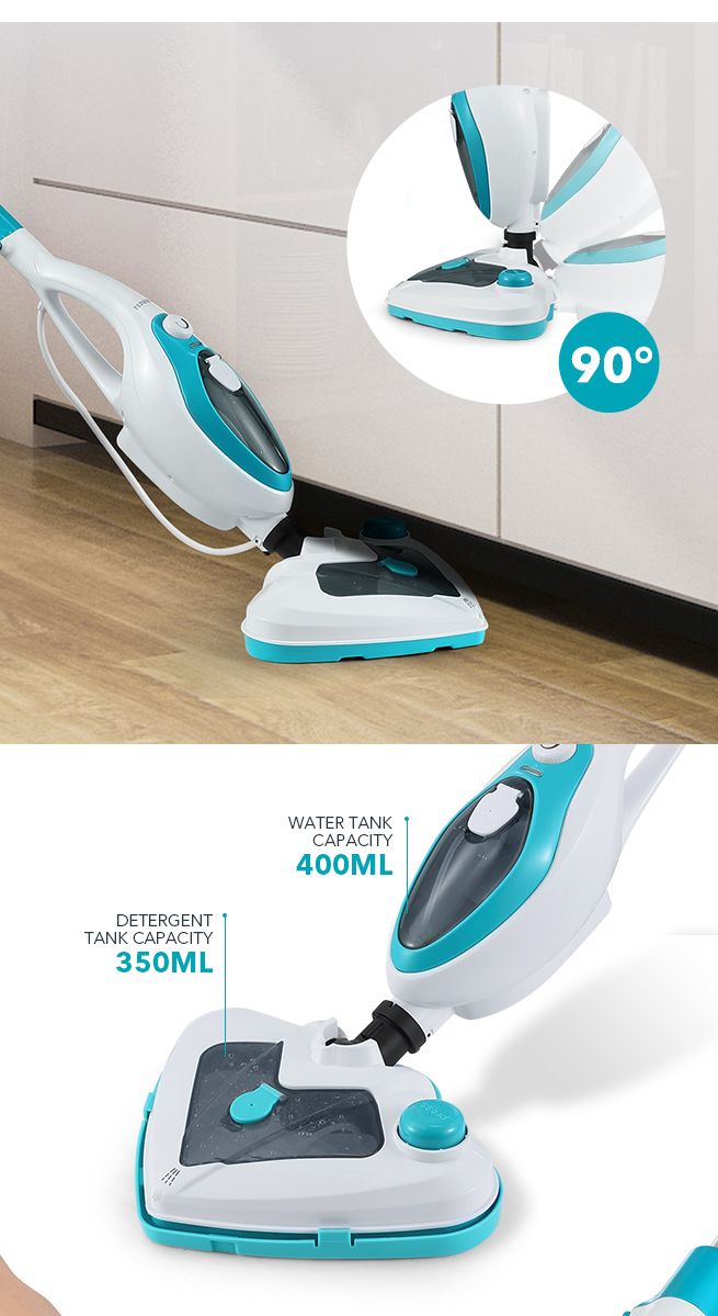 Maxkon 13in1 Steam Mop Cleaner MultiPurpose Handheld Steamer Floor Carpet Green Crazy Sales