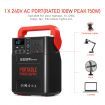 Portable 88500mAh 328WH Power Station 150W Solar Generator Battery Backup