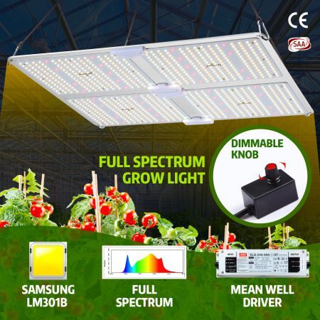4000W Dimmable LED Grow Light Full Spectrum Growing Lamp for Indoor Plants