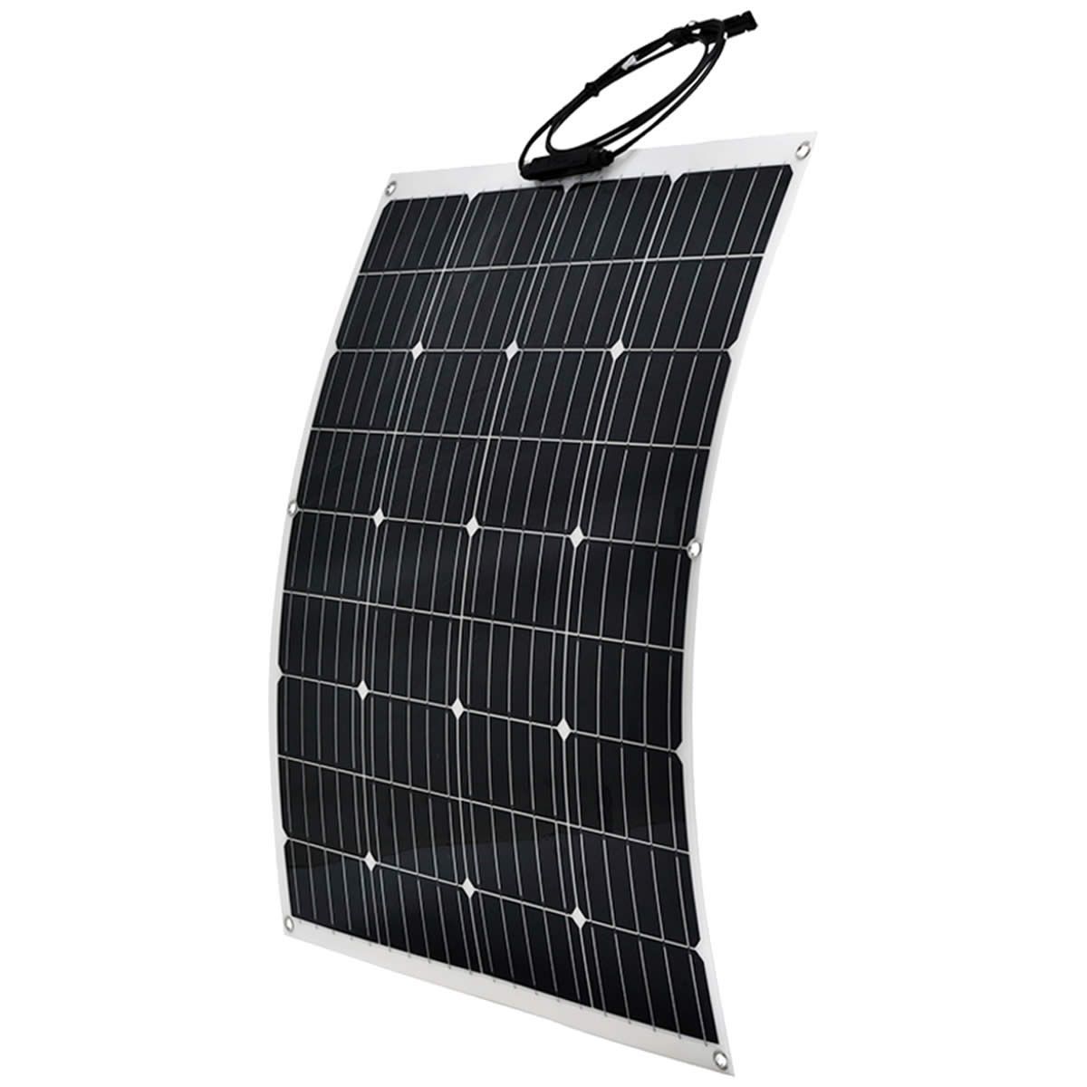 12V 120W Flexible Solar Panel Kit Mono Power Camping Battery Charge USB