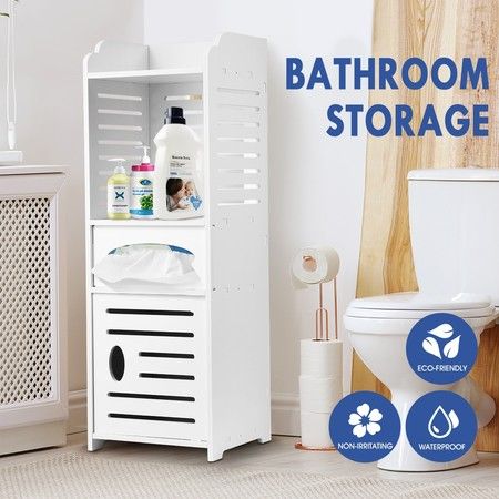 Bathroom Cabinet Storage Shelf For Toiletries Toilet Paper Shampoo Toothbrush Soap Crazy Sales