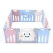 Baby Fence Room Playpen Safety Gate Barrier Enclosure Activity Centre Toddler Play Yard Elephant Design 14 Panels