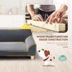 Dog Bed Cat Couch Pet Sofa Doggy Soft Lounge Puppy Cushioned Chaise Furniture Ears Legs Flannelette