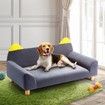 Dog Bed Cat Couch Pet Sofa Doggy Soft Lounge Puppy Cushioned Chaise Furniture Ears Legs Flannelette