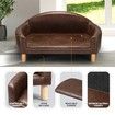 Dog Sofa Cat Couch Puppy Elevated Bed Doggy Soft Cushioned Lounge Chaise Pet Furniture PU Leather