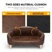 Dog Sofa Cat Couch Puppy Elevated Bed Doggy Soft Cushioned Lounge Chaise Pet Furniture PU Leather