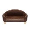 Dog Sofa Cat Couch Puppy Elevated Bed Doggy Soft Cushioned Lounge Chaise Pet Furniture PU Leather