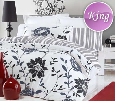 Monique Design 225TC Bed Pack Quilt Cover & 2 x Pillowcase Set & 1 x Fitted Sheet Set - King