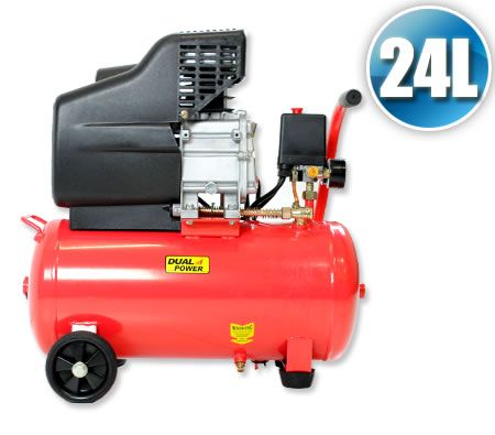 Compressore d'aria 24 lt - 9,6 CFM, 2,5 HP, 1,5 KW, 230V, 24L, 115 PSI