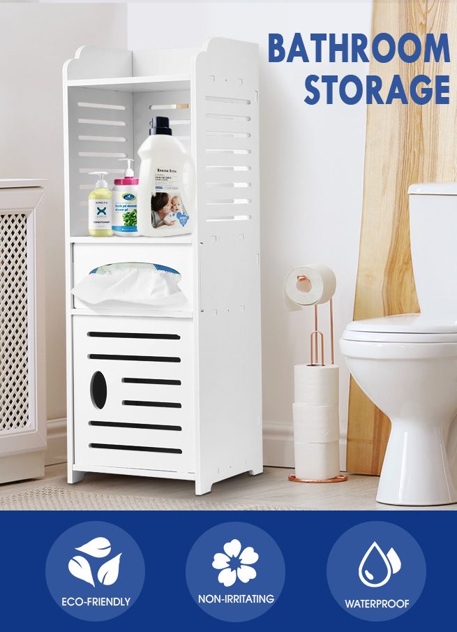 Bathroom Storage Shelf for Toiletries Toilet Paper Shampoo