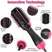 One-Step Hair Dryer and Volumizer Hot Air Brush, Pink