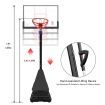 Genki Adjustable 2.3-3.05m Portable Basketball Hoop Stand System Backboard Rim