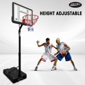 Genki Adjustable 2.1-2.6m Portable Basketball Hoop Stand System Backboard Rim